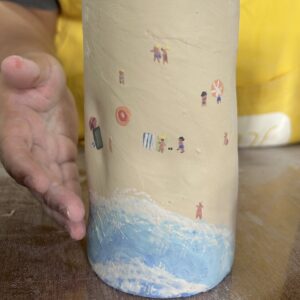 C. Sampler Class - Wheel Throw Cup + Hand Build Tea Jug : Ice Tea Dreams